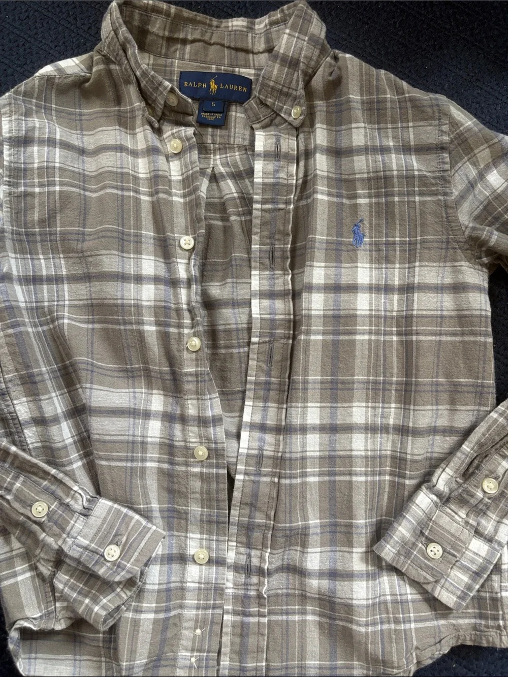 Lightweight Ralph Lauren Plaid Button-Down shirt